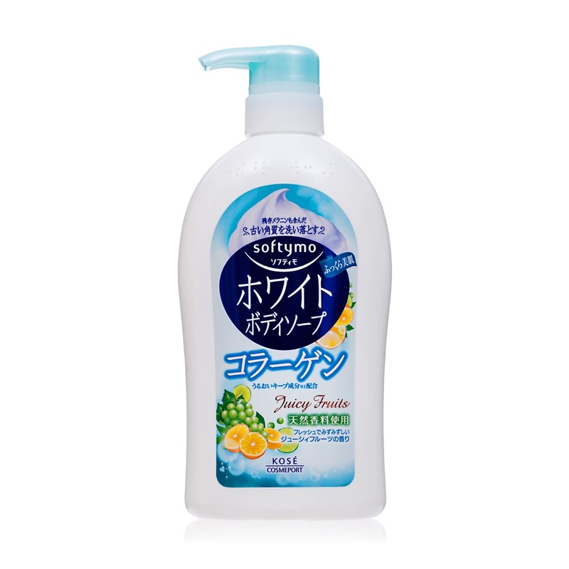 Sữa Tắm Dưỡng Ẩm Săn Chắc Da Hương Trái Cây Kose Softymo White Body Soap - Juicy Fruits (600ml) chính hãng
