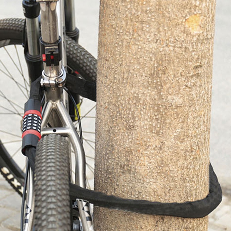 Dây Cáp Khóa Mật Khẩu 5 Chữ Số Chống Trộm Cho Xe Đạp Xe Máy