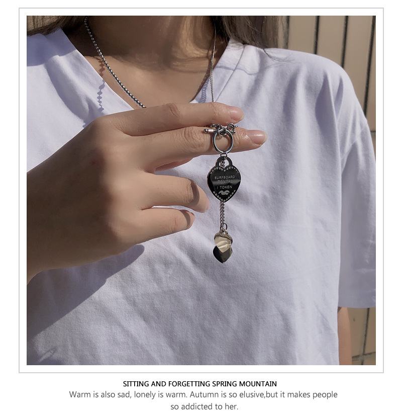 Dây Chuyền Bằng Thép Titan Mặt Chữ Love Phong Cách Hàn Quốc Thời Trang Thu Đông 22758