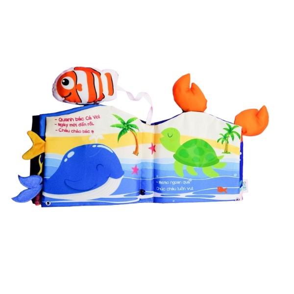 Sách vải trong lòng đại dương - Cùng bé nhận biết động vật, giúp bé phát triển ngôn ngữ Made in Việt Nam
