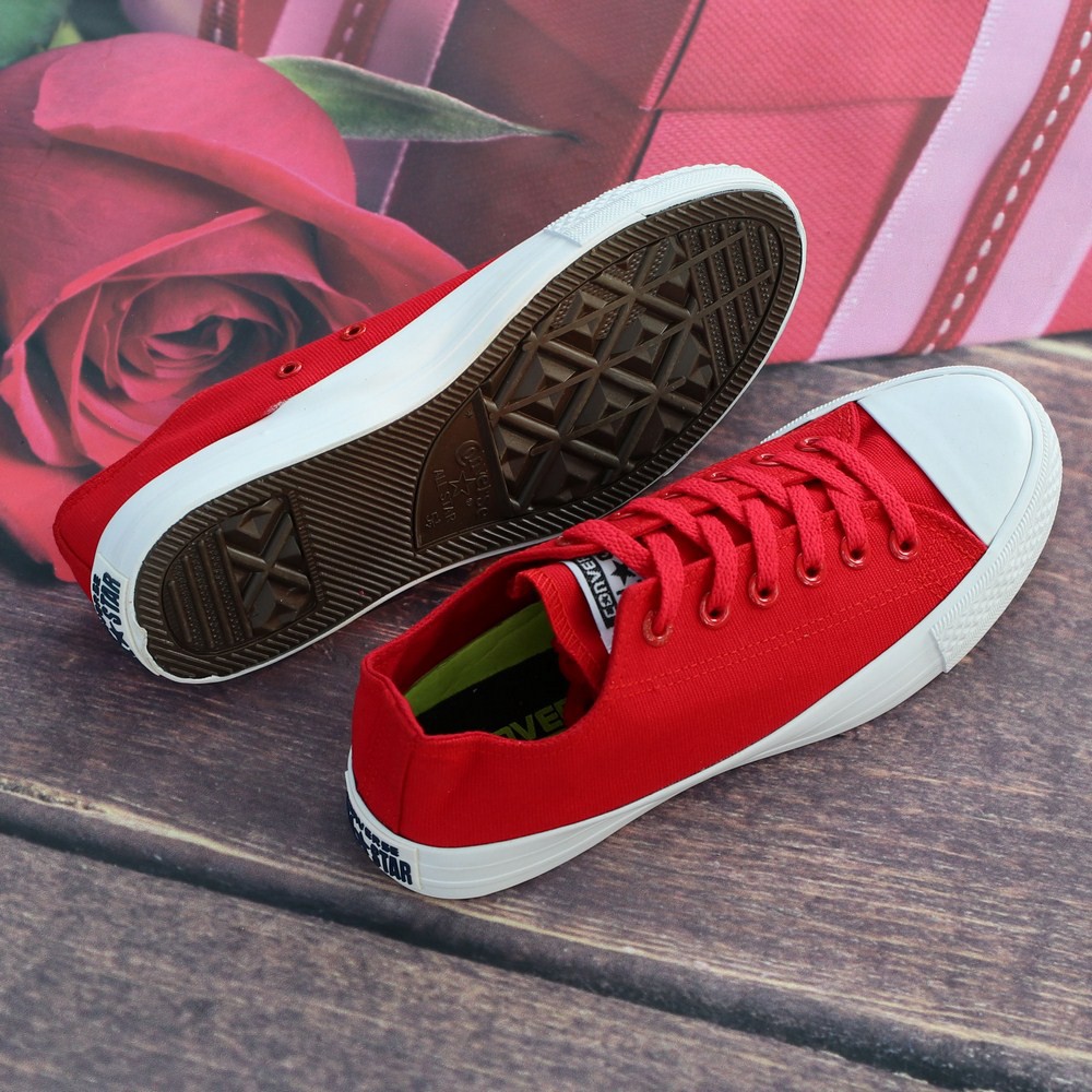 Giày Chuck II Nam Đỏ Tươi Cổ Thấp