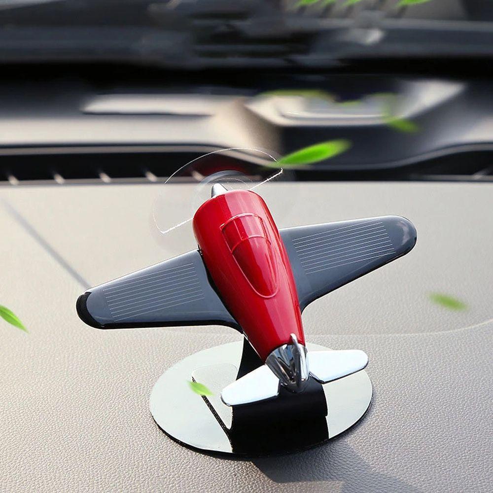 Dụng cụ khuếch tán tinh dầu thơm xe hơi MMULCK kiểu dáng máy bay năng lượng mặt trời trang trí bảng điều khiển sành điệu