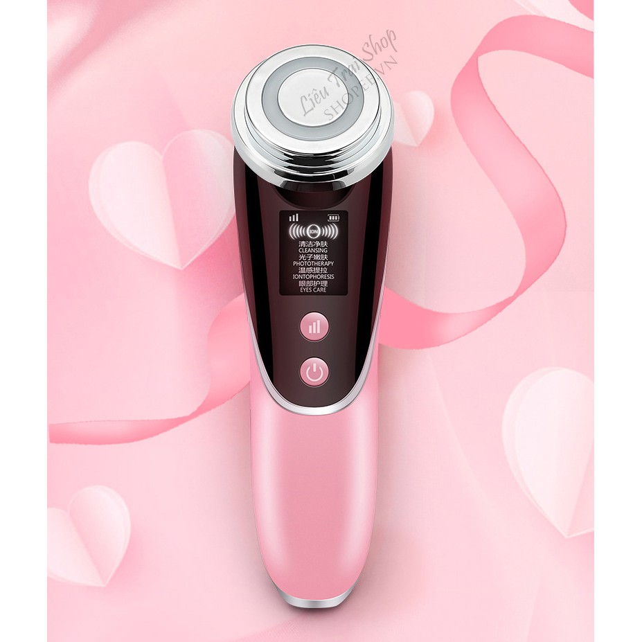 Máy mát xa mặt massage mặt chăm sóc da mặt trẻ hoá da mặt ion làm sạch da mặt chăm sóc vùng mắt