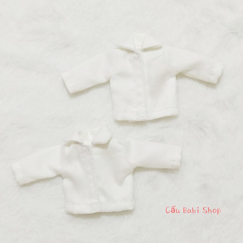 Áo sơ mi trơn cho búp bê size ob11, ddf, ymy, 5inch, 1/8 bjd, baboliy, bru, 1/6 babies, xinji, animator