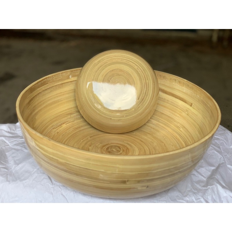 Chậu ngâm tay chân tre cho spa, nail