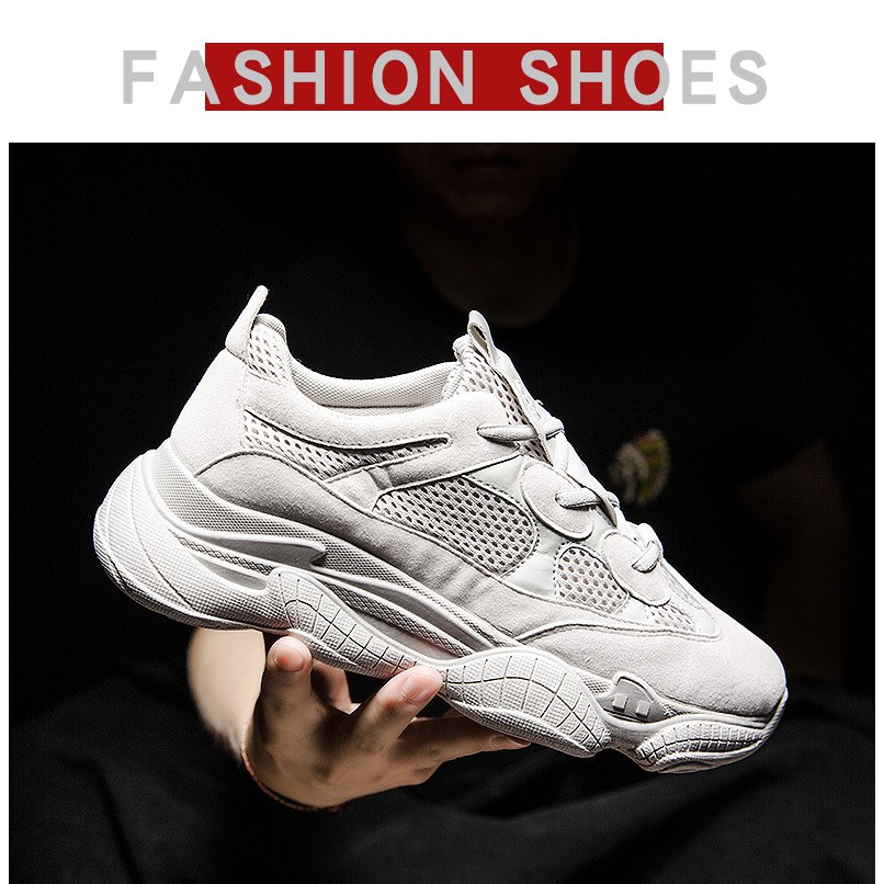 GiàyThể Thao  Nam Giày Sneaker lót thoáng khí khử mùi mùa đông giữ nhiệt đi êm mềm hot trend hd27 xám