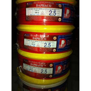 Dây Cáp Điện Đơn CV 2.5 DAPHACO - 100 mét