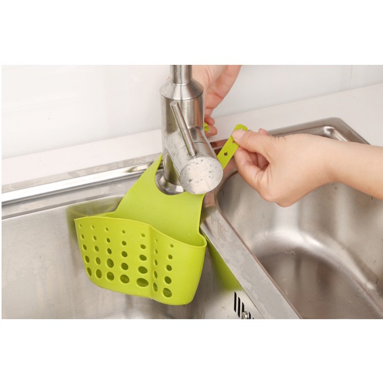 Giỏ Treo Bồn rửa bát tiện dụng Giỏ Đựng Vật Dụng Bồn Rửa Chén OK8