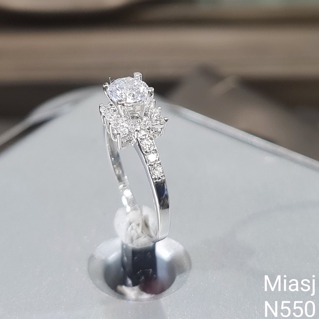 Nhẫn nữ bạc Ý S925 MiASJ nạm đá Cz cao cấp N550