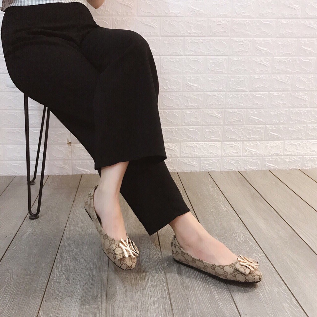 [Sale 50%] Giày bệt gắn chữ NY hot trend 2019 2 màu nâu và đen | BigBuy360 - bigbuy360.vn