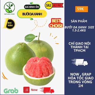 Bưởi Da Xanh Ruột Đỏ Bao Ngọt Trái từ 1.5-2.4KG Hái Vườn Mỗi Ngày Vĩnh Long Giao Hỏa Tốc Bình Tân 2H