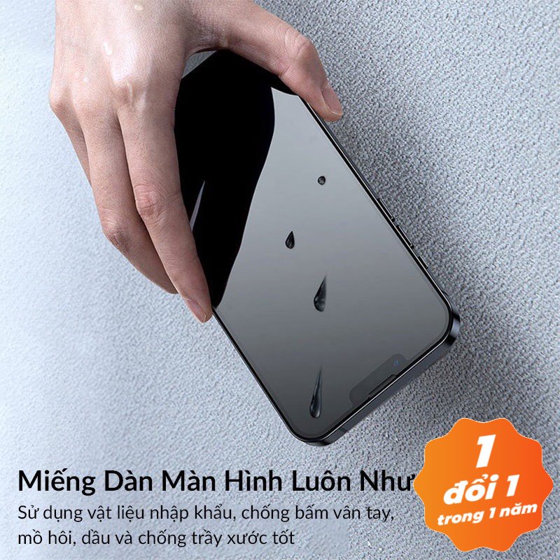 Kính cường lực AG CHỐNG BÁM VÂN TAY dành cho iphone 6/6plus/6splus/7/7plus/8/8plus/x/xs/11/12/13/pro/max/plus/promax