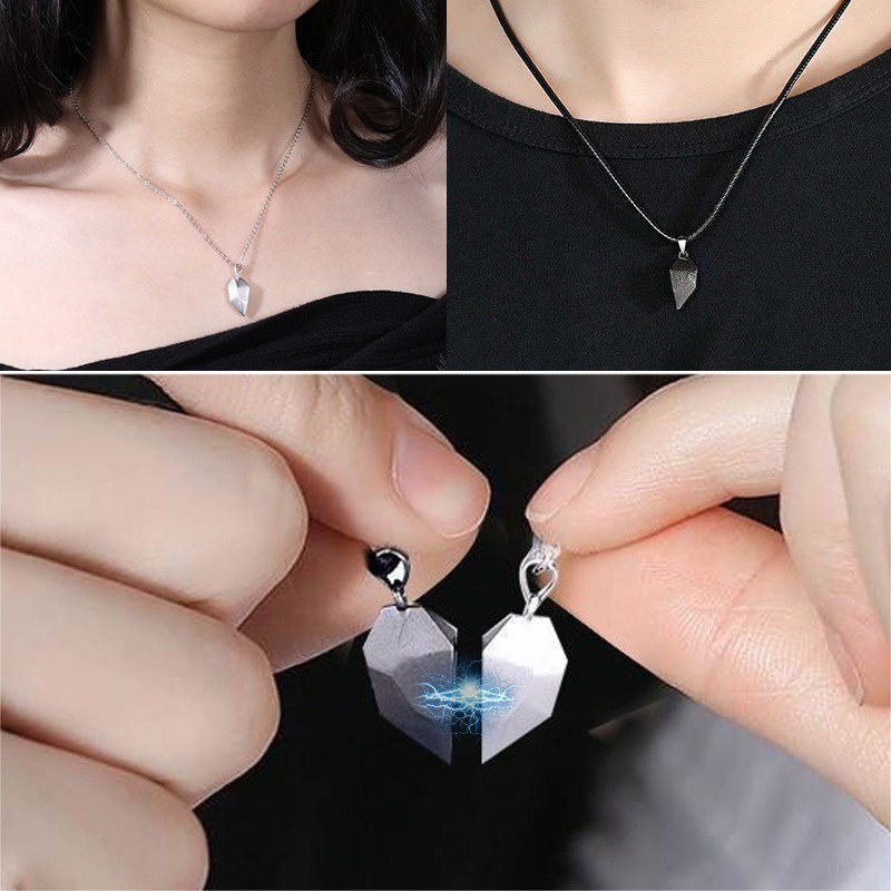 Vòng cổ Mặt Trái Tim Từ Tính Thời Trang Cho Nữ
