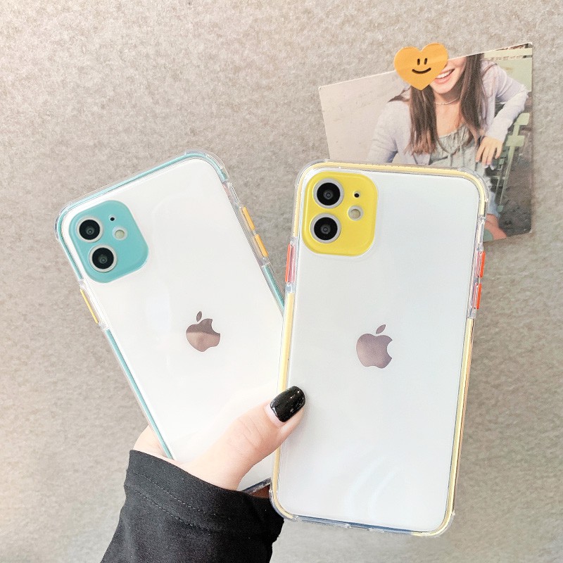 Ốp lưng iphone Full Cam viền màu chống trượt 6/6plus/6s/6splus/7/7plus/8/8plus/x/xr/xs/11/12/13/pro/max/plus/promax | BigBuy360 - bigbuy360.vn