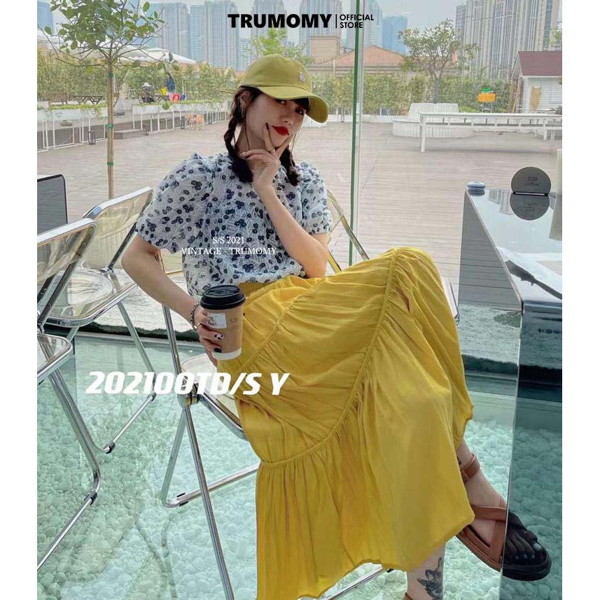 Chân váy chữ A dài midi Vintage Style Korea - Trumomy Women’s Skirts | BigBuy360 - bigbuy360.vn