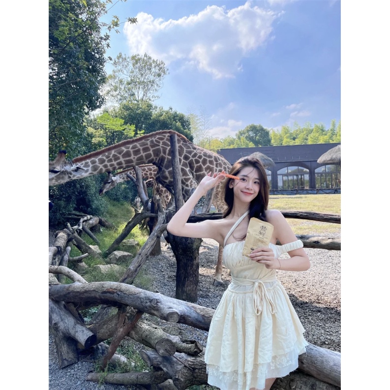 JaneQ Đầm xòe vintage Bắc Âu