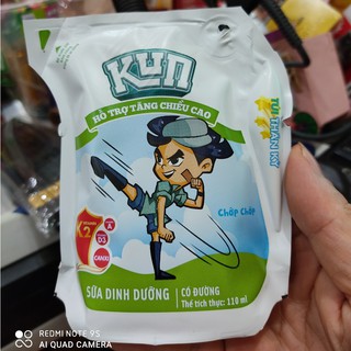 Sữa Kun túi các vị túi 110ml (combo 5 túi)