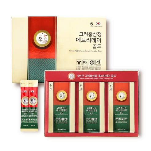 Hộp nước hồng sâm cao cấp Everyday Gold Hàn Quốc (hộp 30 gói x 10g)- kèm túi quà tặng