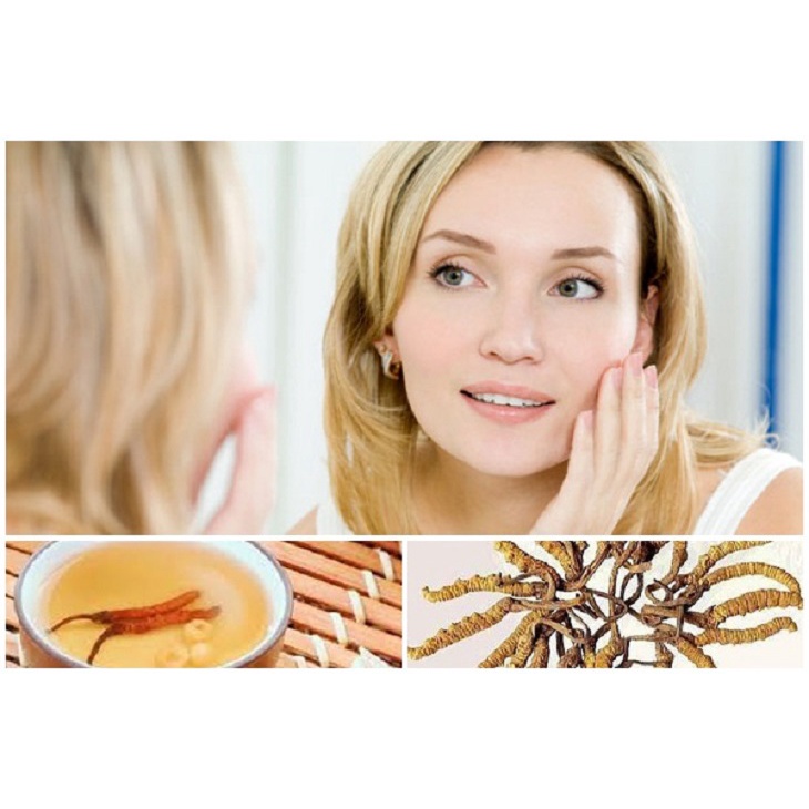 Kem nám Trắng Da HuaYueNon Đông Trung Hạ Thảo - Linh Chi, Ngoc Trai Collagen