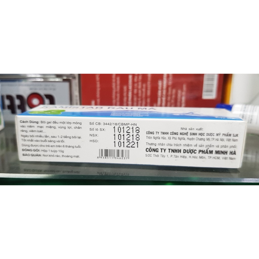 Gel bôi nhiệt miệng KAMISTAB RAU MÁ
