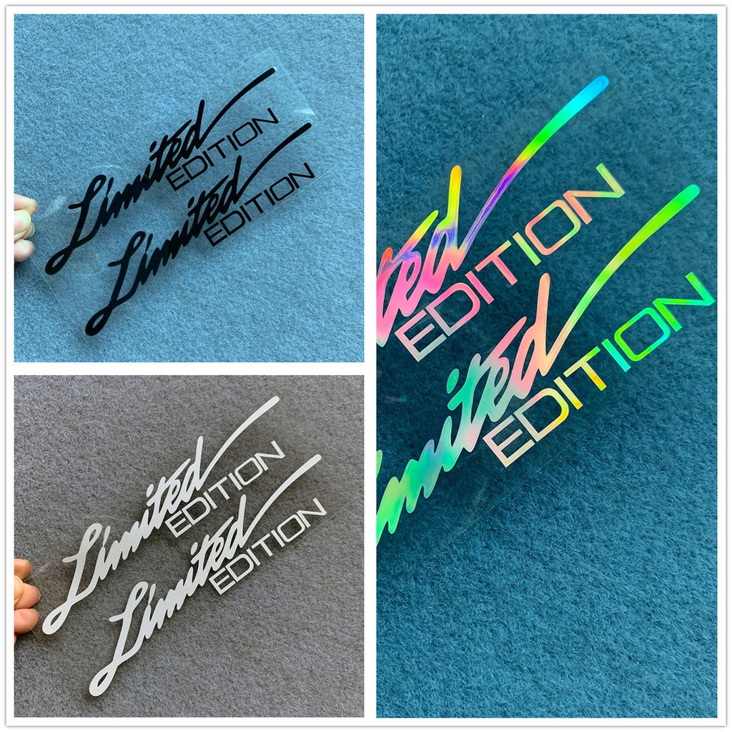 2 Miếng Dán Hình Chữ "Limited Edition" Cho Xe Ô-Tô