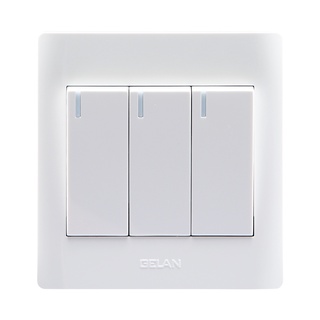 Bộ công tắc ba, âm tường, công tắc 1 chiều, công tắc 2 chiều, 10a, giá thấp, gelan