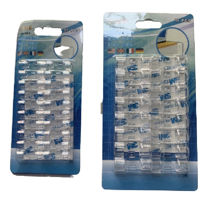 Combo 20 Nẹp Dây Điện Dán Tường Siêu Dính ,Kẹp Dây Điện Cố Định Và Giữ Dây Điện Siêu Tốc An Toàn
