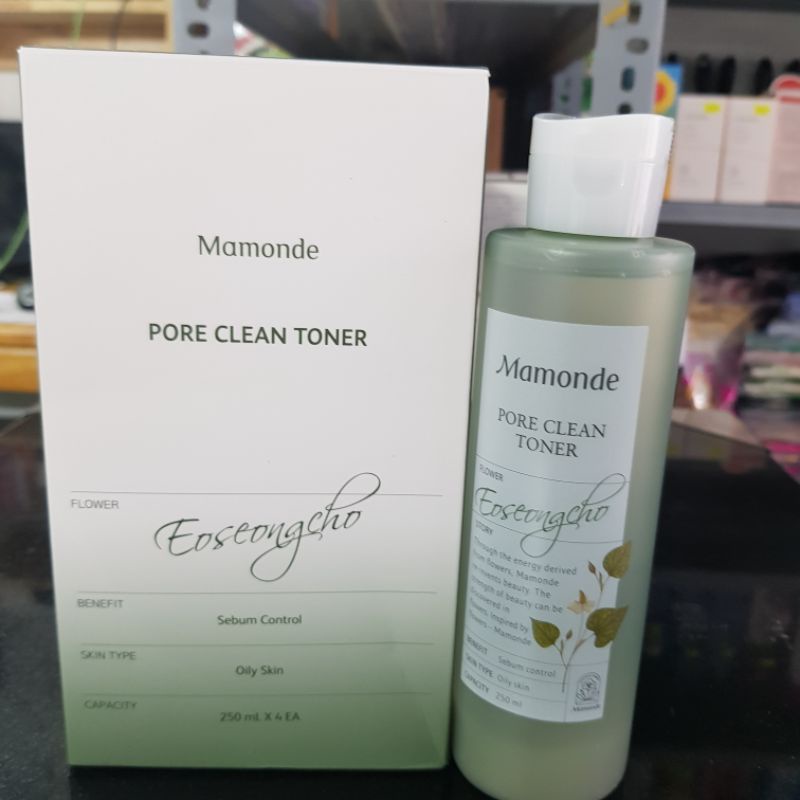 Nước hoa hồng diếp cá giúp thu nhỏ lỗ chân lông  Ma.mon.de Pore Clean Toner 250ml hàn quốc