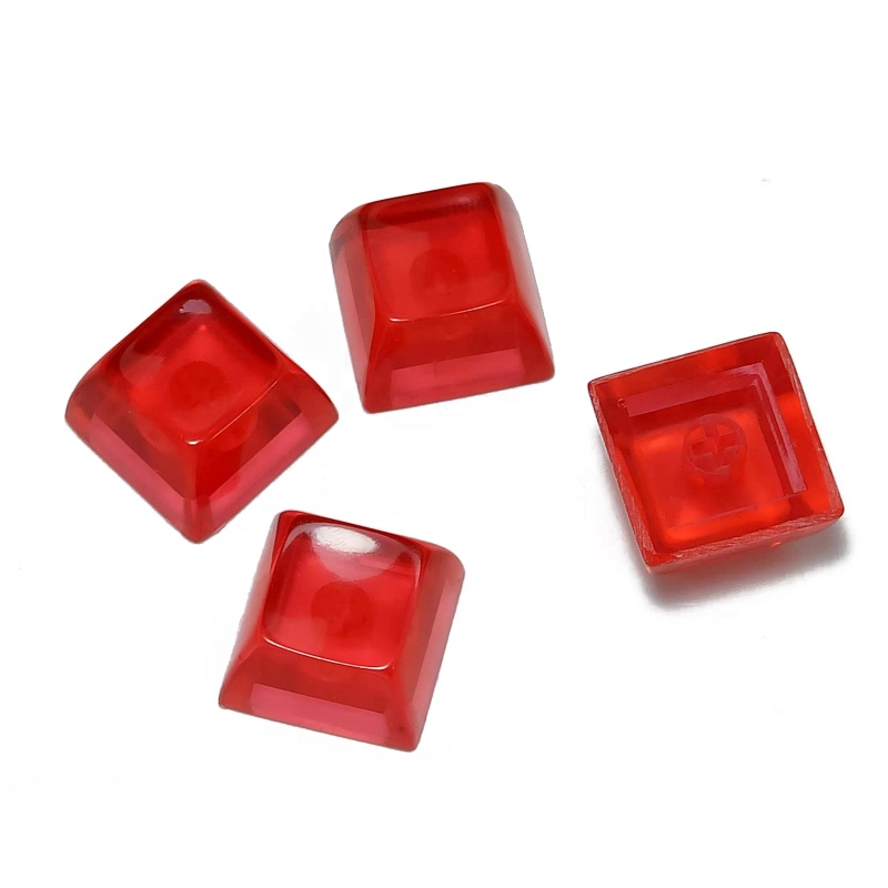 Nắp Bàn Phím Cơ DIY SA Profile R3 Bằng Nhựa Trong Mờ Màu Đỏ Cho RGB Keybor