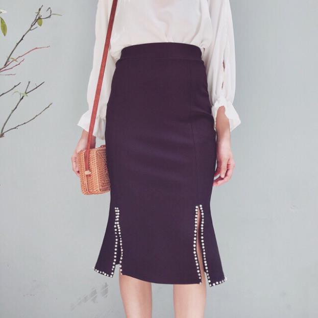 12.12 Xả - [có size eo < 95cm] Chân Váy Xẻ 2 Tà Đính Hạt - Chân Váy Bút Chì - Chân Váy Công Sở Size Đại Y88 ' 2021 . ᴬ : | BigBuy360 - bigbuy360.vn