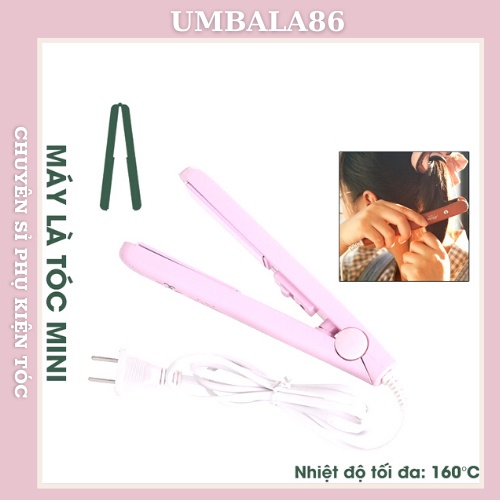 Máy duỗi tóc là tóc mini, máy kẹp uốn duỗi tóc mini giúp duỗi uốn thẳng tóc 2 trong 1