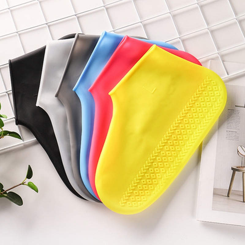1 Cặp Bọc Giày Đi Mưa Bằng Cao Su Chống Thấm Nước Tái Sử Dụng Nhiều Lần