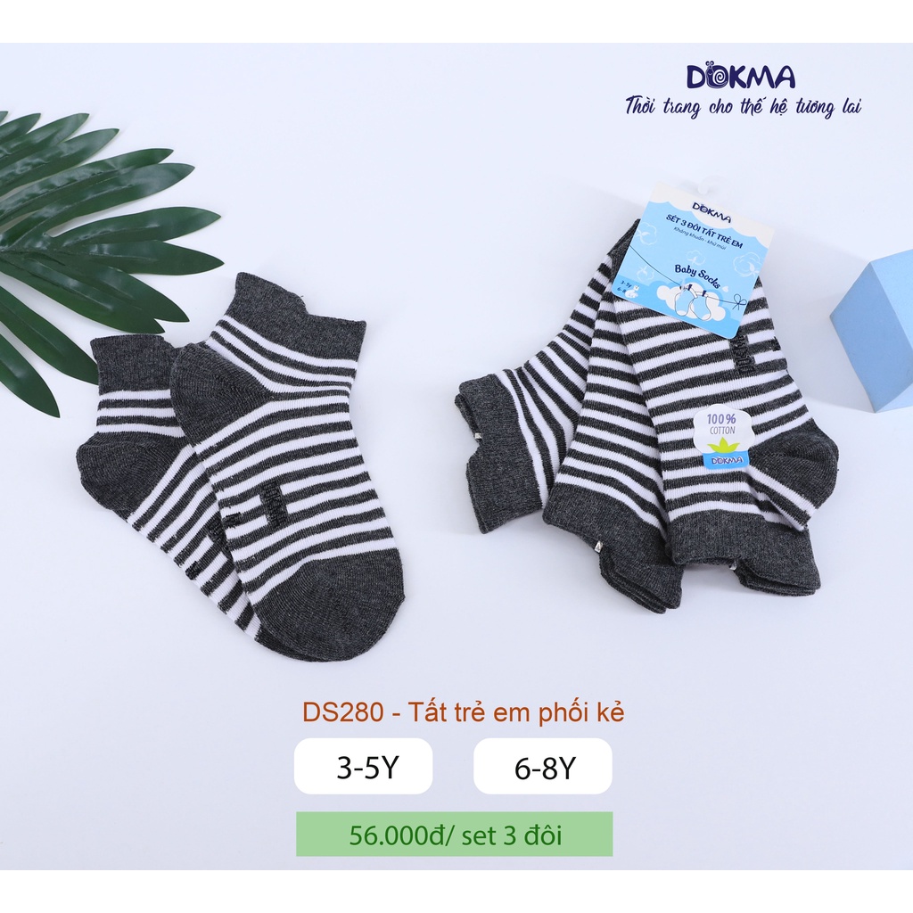 Dokma - Set 3 đôi tất trẻ em 3-8Y ( DS280 )