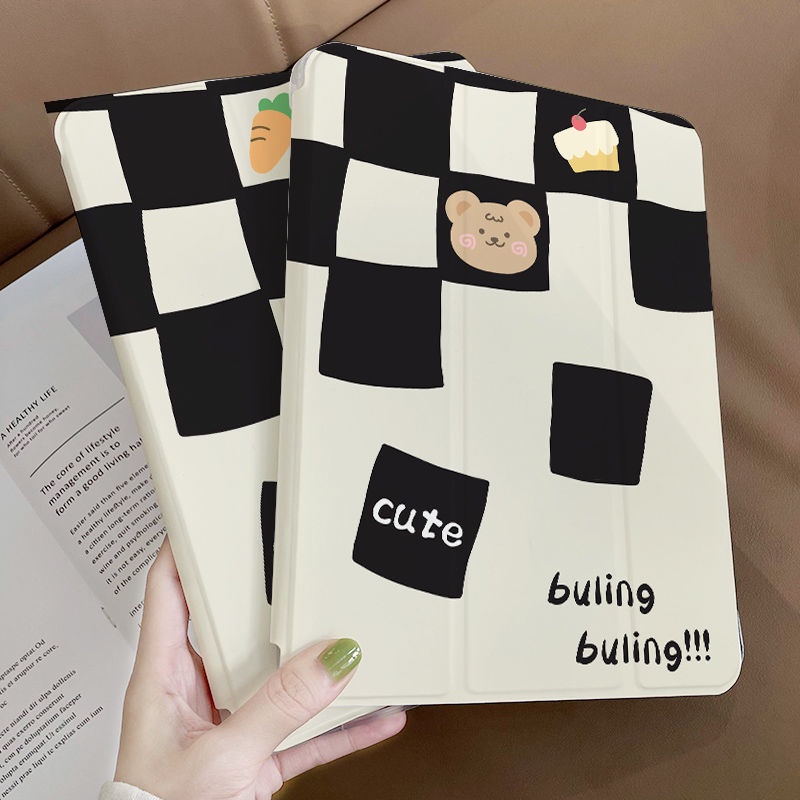 Ốp Máy Tính Bảng Chống Sốc Hình Động Vật Dễ Thương Có Ngăn Đựng Bút Cho Ipad Mini 6 12.9 Inch Air 4/5 10.9'' 5/6th Gen Pro 11'' 12.9'' 2018 2020 2021