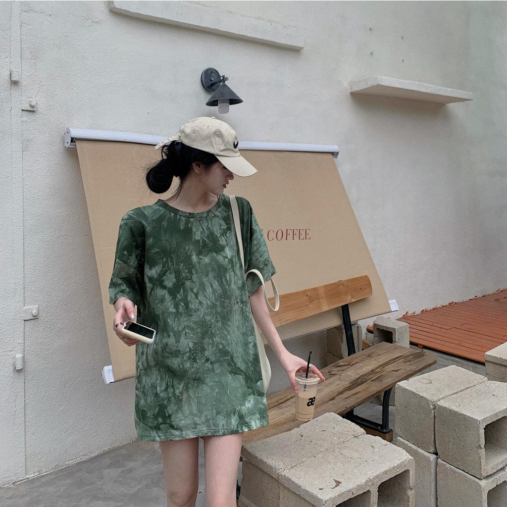 Áo thun COZOKC tay ngắn dáng rộng hở lưng thời trang