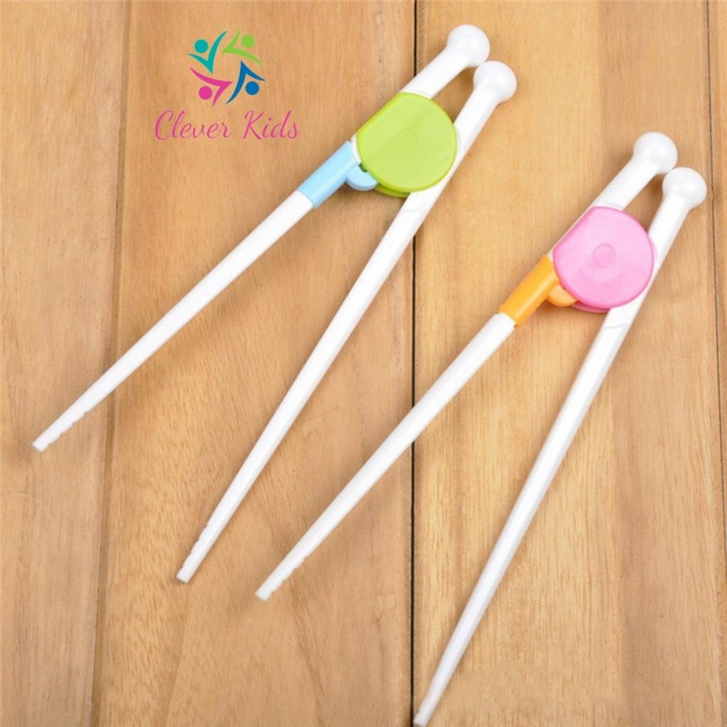 Đũa tập gắp, Đũa ăn dặm cho bé,làm bằng nhựa ABS an toàn