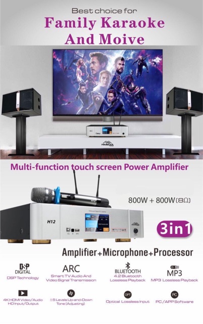 Ampli Karaoke cao cấp Himedia Home H12