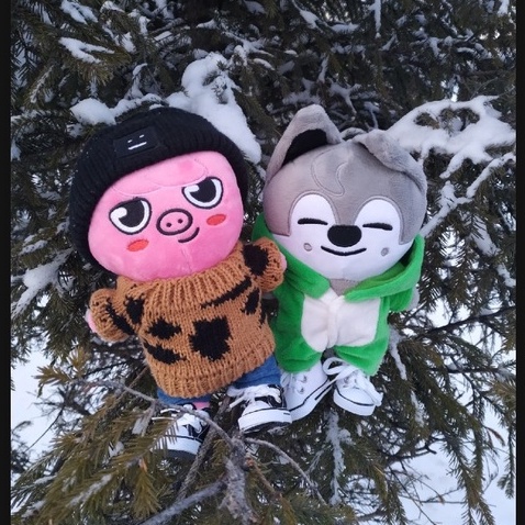 Stray KidsSkzoo búp bê sang trọng, Skz đồ chơi sang trọng Jiniret/Wolf Chan/Leebit/DWAEKKI/Jiniret/HAN Quokka/BbokAri/PuppyM/FoxI.Ny