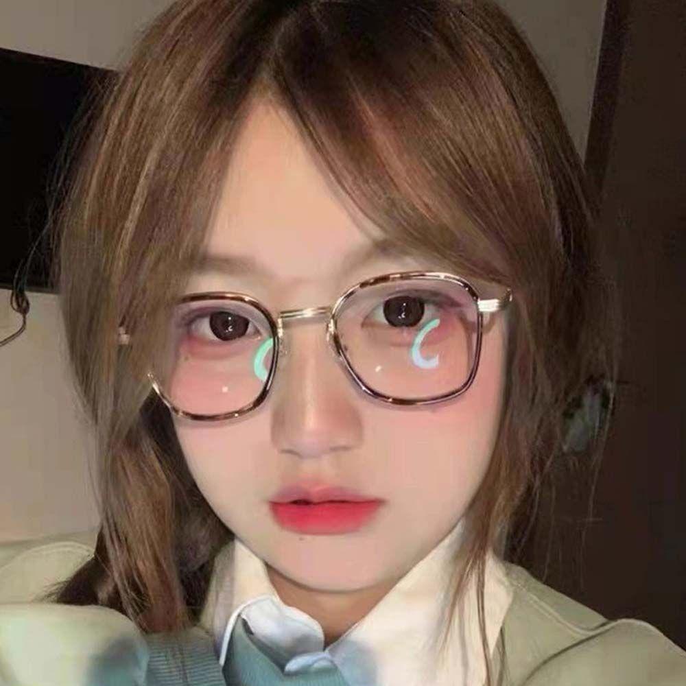 Mắt Kính Gọng Tròn Chống Bức Xạ Phong Cách Hàn Quốc Dành Cho Nam Nữ
