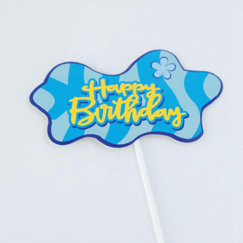 lovely Spongebob Squarepants Themed Cake Decorating Kids Birthday Party Supplies gift