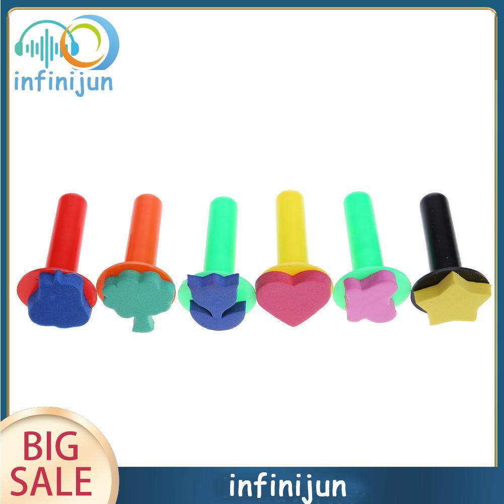Set 6 Cọ Bọt Biển Vẽ Tranh