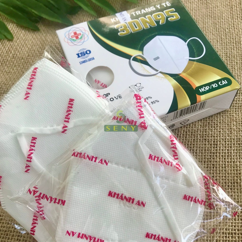 Khẩu trang 3DN95 4 lớp kháng khuẩn ngăn bụi mịn chính hãng Khánh An hộp 10 cái_KA3DN95O