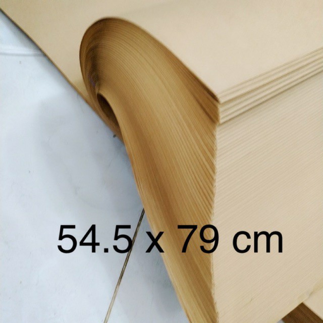 Giấy kraft gói hàng tiêu chuẩn bền dai cao cấp,giấy gói quà 54.5*79cm set 10 tờ