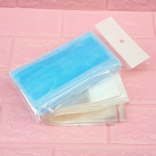 500g Túi Opp dán mép (Treo) 12x20cm (+ 4cm + 4cm) - Túi ni lông băng keo dán miệng - Bao nilon dán miệng