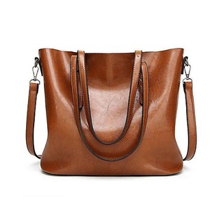 Túi xách da đeo chéo nữ size lớn da bò 32x29x12cm (Đỏ-Đen-Da bò)