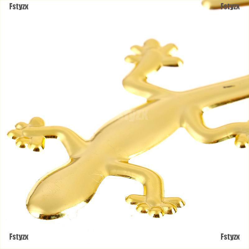 Fstyzx 2Pcs gecko funny car sticker soft badge sticker car decoration automobile decals