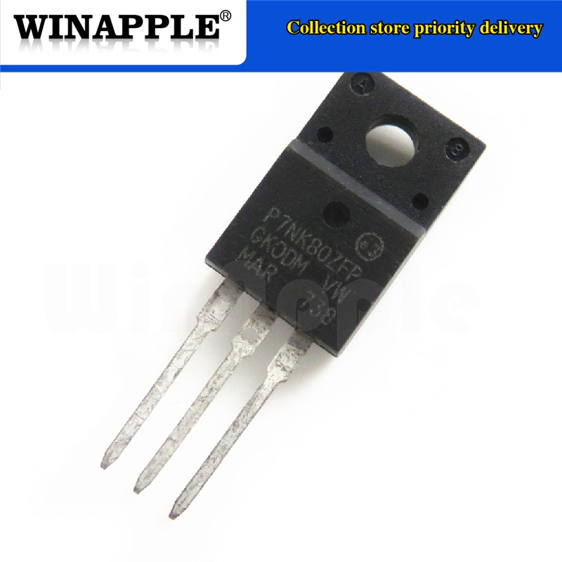 5 Cái / lốc STP7NK80ZFP P7NK80ZFP STP7NK80 7NK80 7A 800V TO-220F