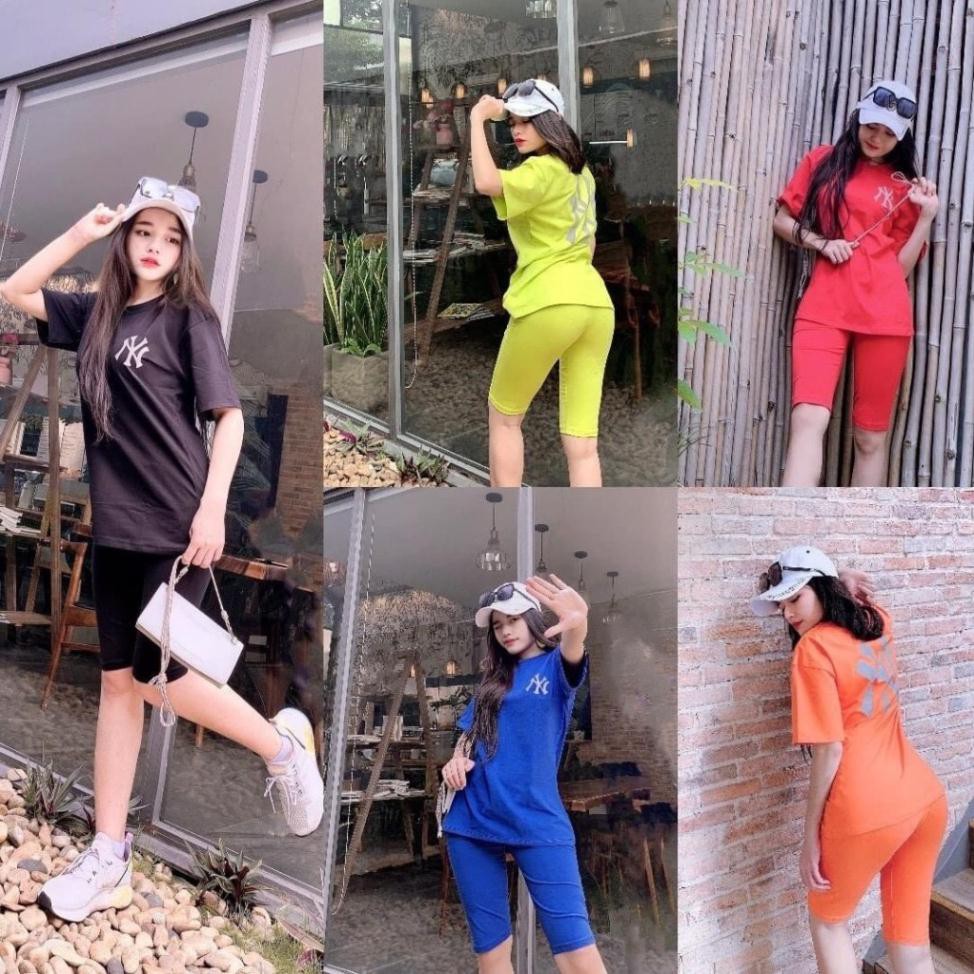 Đồ bộ nữ NY001 chất cotton 100% co dãn đanh mịn quần ngố lửng | BigBuy360 - bigbuy360.vn