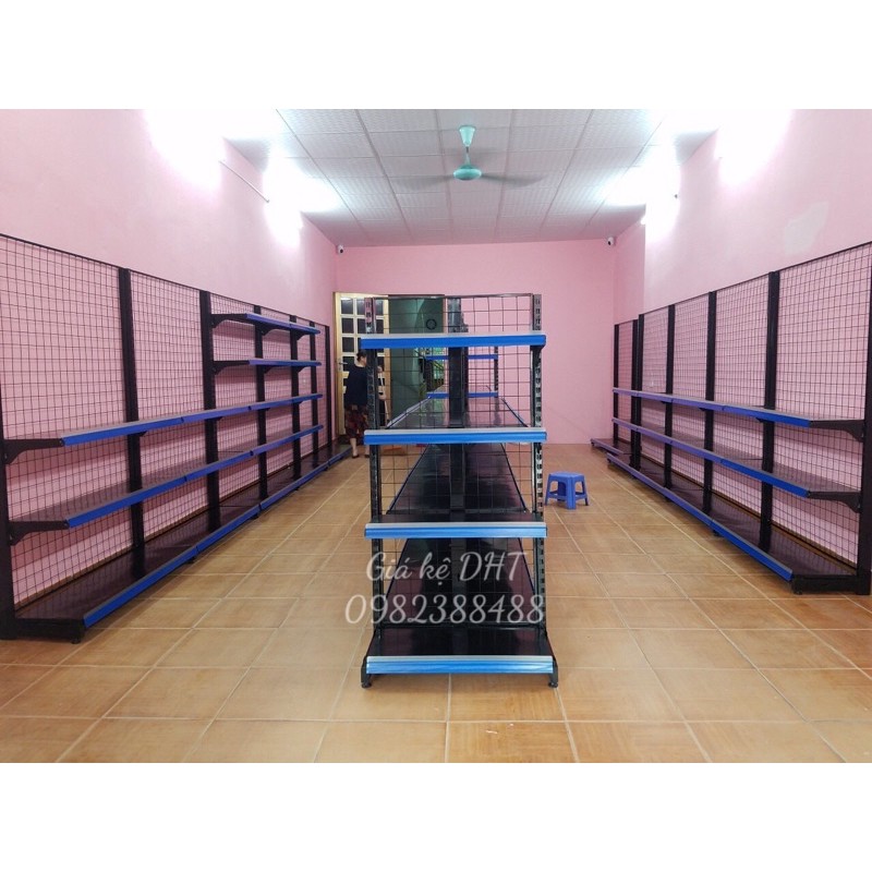 Kệ để hàng siêu thị màu đen giá rẻ