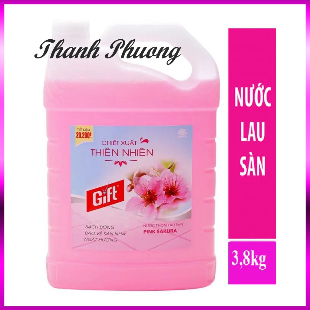 [ Sale99a ] Nước lau sàn Net 4kg tặng Nước rửa chén 800g sln